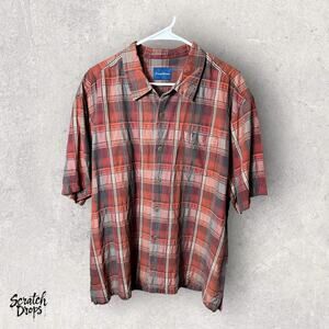Vintage Tommy Bahama Red Plaid Polo Shirt Size XL - Classic Casual Men's Wear